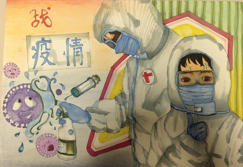 “疫情當前，孩子們有‘畫’說”作品展播（三十五）