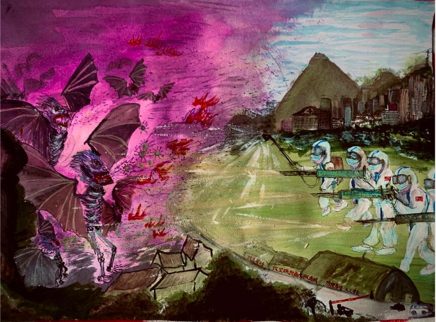 “疫情當(dāng)前，孩子們有‘畫(huà)’說(shuō)”作品展播（四十三）