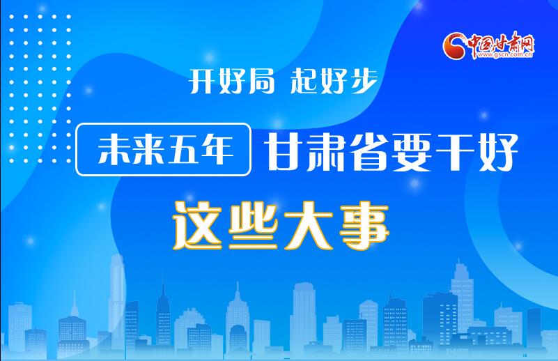圖解丨開好局 起好步 未來五年甘肅省要干好這些大事！
