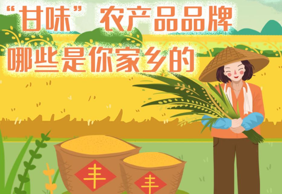 一圖帶你了解“甘味”農(nóng)產(chǎn)品品牌 ，哪些是你家鄉(xiāng)的？