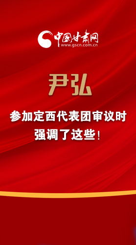 【2022甘肅兩會·圖解】尹弘書記參加定西代表團(tuán)審議時強(qiáng)調(diào)了這些！