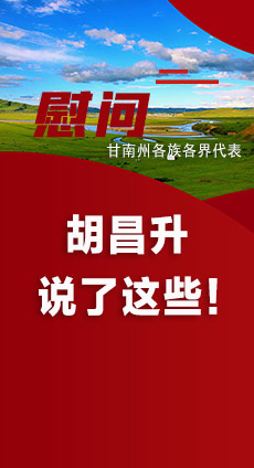  圖解|慰問甘南州各族各界代表 胡昌升說了這些！