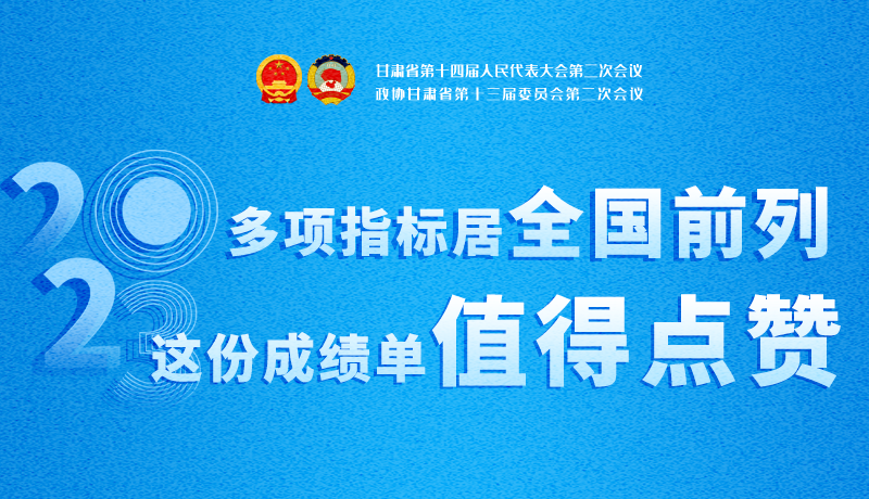 【聚焦2024甘肅兩會】3D海報|多項指標(biāo)居全國前列！甘肅這份成績單值得點贊