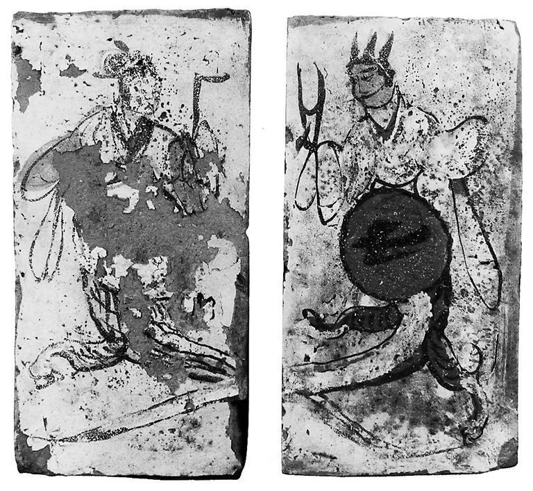 高臺(tái)縣博物館藏魏晉墓出土的女媧、伏羲畫像磚