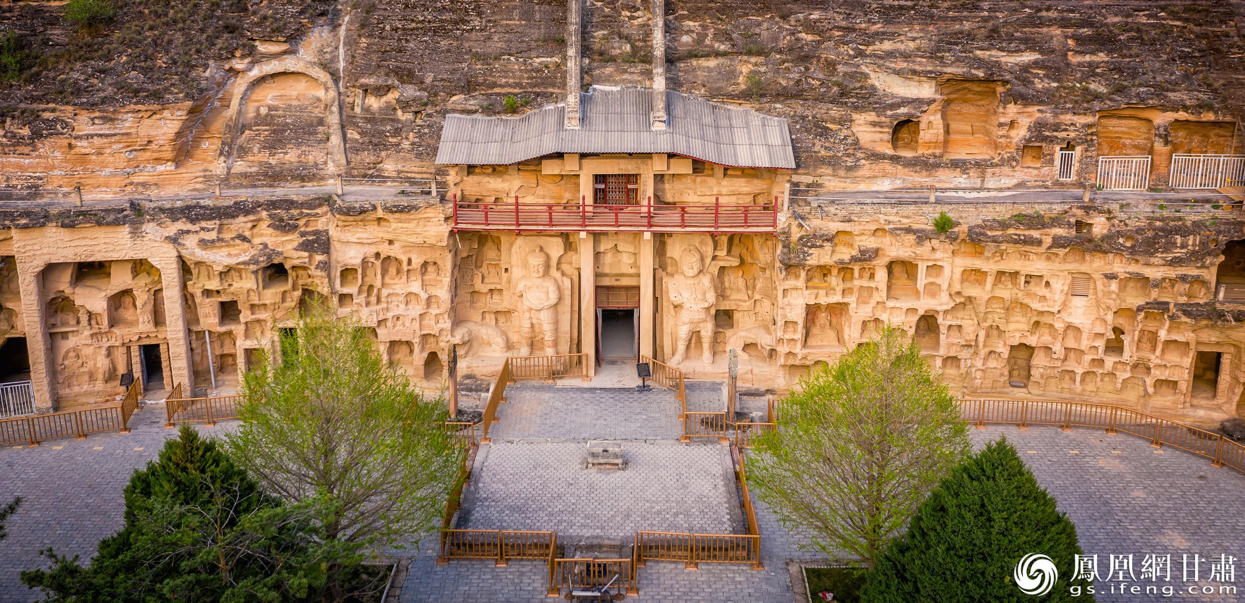 北石窟寺始建于北魏，經(jīng)多個朝代增修形成密集窟龕。北石窟寺文物保護研究所供圖