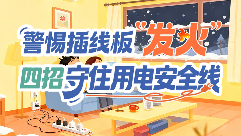 長(zhǎng)圖|警惕插線板“發(fā)火”！四招守住用電安全線